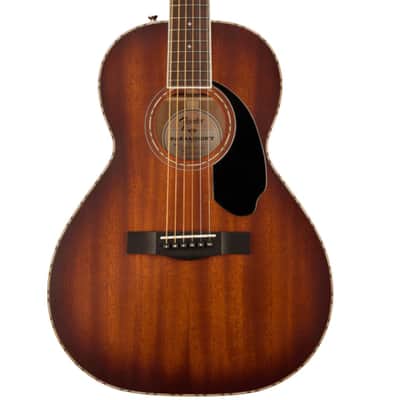 Fender PS-220E Parlor, All Mahogany, Aged Cognac Burst, Ovangkol Fingerboard image 1