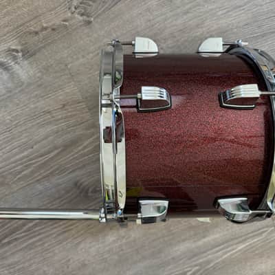 Ludwig Backbeat 12 Inch Tom Drum With Mount For Drum Set Burgundy Sparkle image 3