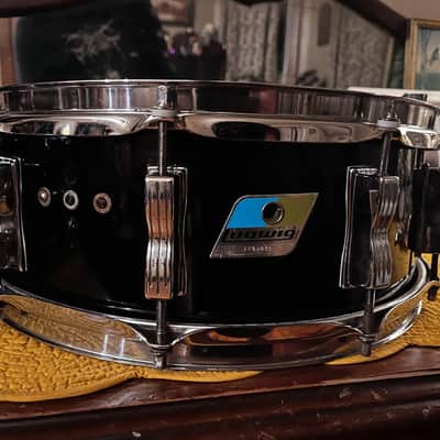 Ludwig 1970s Vistalite Snare 10 Lug CIRCA 1970 - Black Acrylic image 11