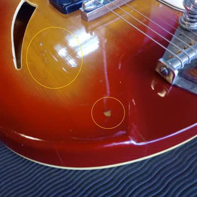 Salem Semi-Hollow Electric Guitar 1970s MIJ Burst *** FREE SHIPPING *** image 14