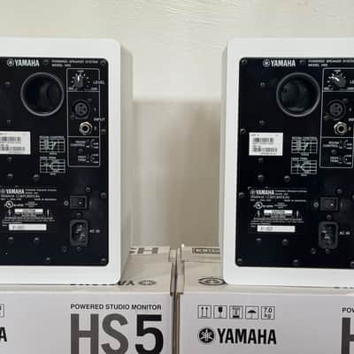Yamaha HS5 5" Powered Studio Monitor (Pair) 2025 - White (Mint, Boxed) image 4