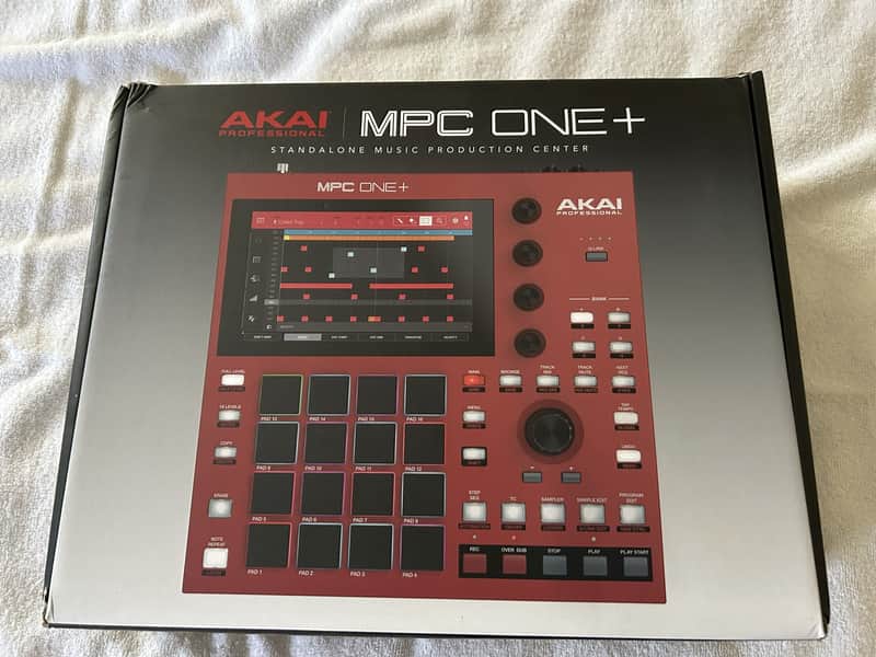 AKAI MPC ONE+ Standalone MIDI Sequencer w/128GB SD card and Expansions - Red image 1