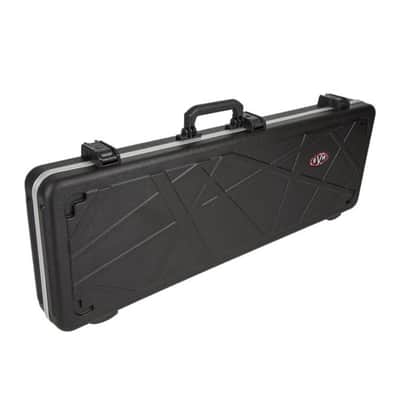 EVH Striped Series Electric Guitar Hardshell Case with Red Plush Molded Interior and TSA Latches (Black) image 2