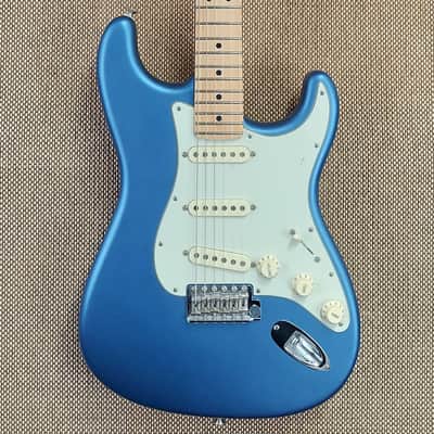 2019 Fender American Performer Stratocaster Rare Blue Finish Tweed Case (24) image 1