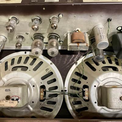 Magnatone Model 260 Custom 200 Series 2-Channel 35-Watt 2x12" Guitar Combo 1950s - Original Speakers! image 8