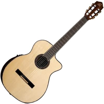 Ortega GRANDSUITE-CE Solid Spruce Top Okoume Slim Neck Nylon 6-String Acoustic-Electric Guitar w/Gig Bag image 1