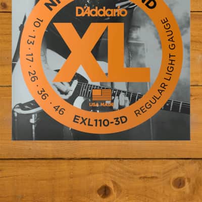 D'Addario EXL110-3D Nickel Wound Electric Guitar Strings - 10-46 image 1