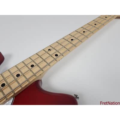 G&L Tribute Fallout Bass Candy Apple Red Lefty 4-String Short Scale Bass Left Handed 8.92 Pounds image 6