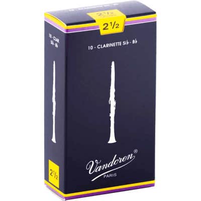 Vandoren CR1025 Anches clarinette Sib Traditionnelles force 2,5 image 1