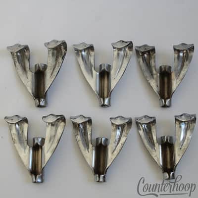 *Ludwig 6x Tension Rod Claws Chrome Marching Snare/Bass/Tom Drum USA Vintage 60s image 2