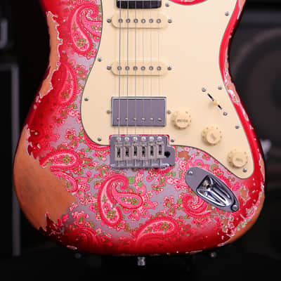 Dhatarattha HH Strat-Style Electric Guitar - Nitro Paisley Relic image 3