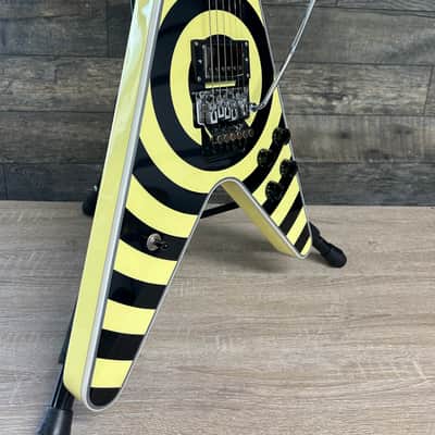 Firefly Elite Flying V Zakk Wylde Bullseye Tribute Guitar w/ 1980s Original Floyd Rose #1803 image 4