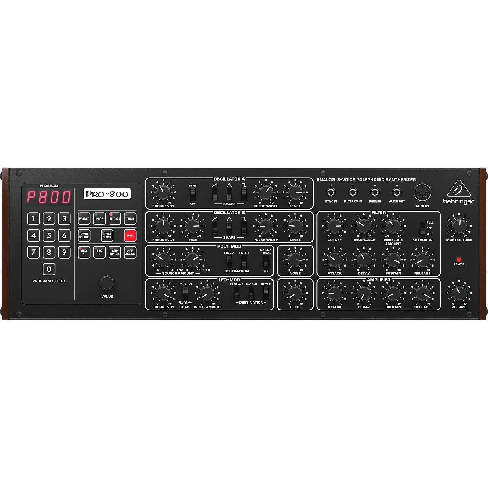 Behringer Pro-800 Desktop 8-Voice Synthesizer | Reverb