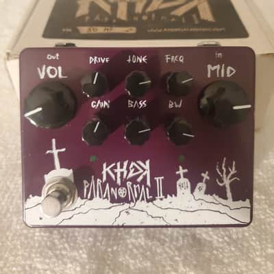 KHDK Electronics  Paranormal II Limited Edition Gary Holt Signature Parametric EQ / Overdrive 2020 - 2021 - Dark Red / White image 1