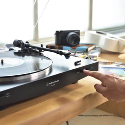 Audio-Technica AT-LP3XBT-BK Bluetooth Turntable Belt Drive Fully Automatic 33/45 (Black) image 8