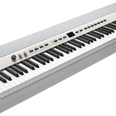 Kurzweil Ka P1 88-Key Weighted Hammer Action Digital Piano with 28 flagship Voices + Power Supply + Sustain Pedal White Finish and Wooden Keys image 3