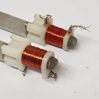 Vintage 1970s Fender Rhodes Keyboard 3.5" Pickup Pair X2 image 2