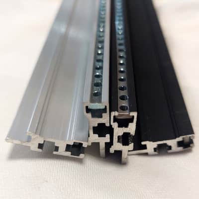 2 x 84hp Eurorack Rails with Threaded Strips (Pair of rails) image 7