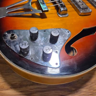 Tele-Star Hollowbody Bass and Amp 1960s Japan image 5