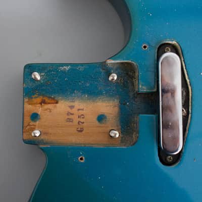 Fender Telecaster with Bigsby Solid Body Electric Guitar (1967), ser. #208507, original black tolex hard shell case. image 17