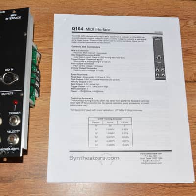 Synthesizers.com Q104 MIDI Interface Module (5U) - 2012 - With Manual image 1