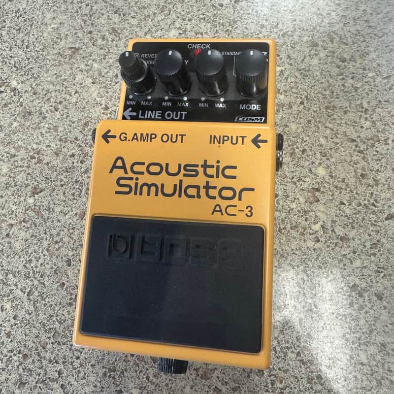 Boss AC-3 Acoustic Simulator (Dark Gray Label) 2006 - Present - Yellow image 1
