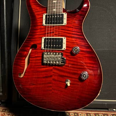 PRS CE 24 Semi-Hollow Fire Red Burst image 3