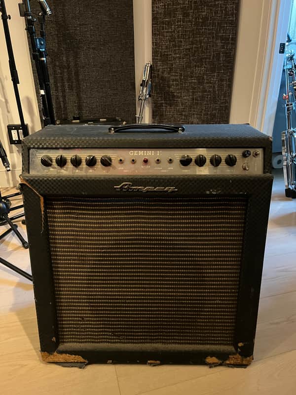 Ampeg G-15 Gemini II 2-Channel 30-Watt 1x15" Guitar Combo 1965 - 1968 - Blue image 1