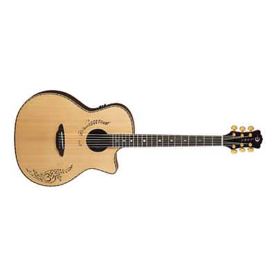 Luna Vicki Genfan Signature Acoustic-Electric Guitar Natural