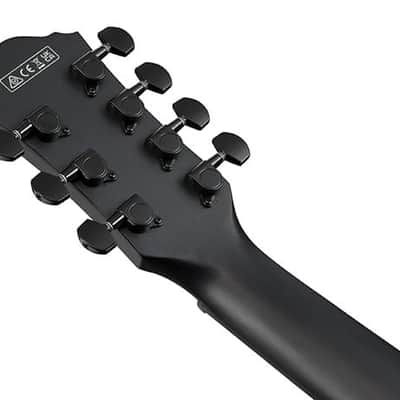 Ibanez AEG721 7-String Acoustic-Electric Guitar - Black Out image 10
