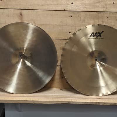 Sabian 14" AAX X-Celerator Hi-Hat Cymbals (Pair) 2005 - 2018 - Natural image 12