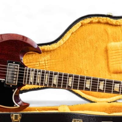 Gibson Custom 1961 Les Paul SG Standard Reissue Stop-Bar VOS Cherry Red image 8