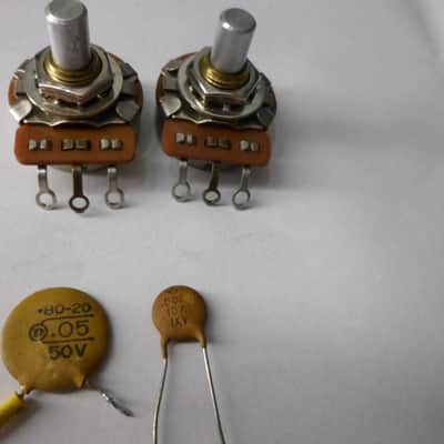 Fender Telecaster 250K Pots .05/50V Tone Cap & .001 Treble Bleed Cap 1966 image 1