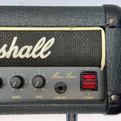 SERVICED Vintage Marshall 3505 Micro Bass head Made in England 1987 (Lead 12) image 10