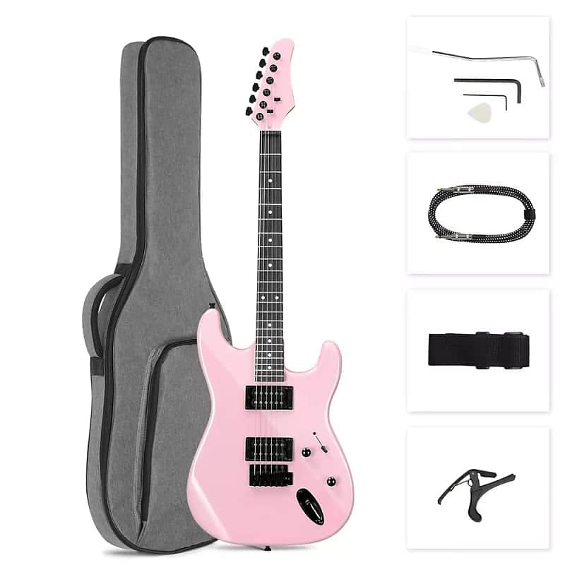 39in KST Electric Guitar HSH Pickups School Band Basswood With Gig Bag image 1
