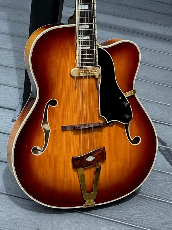 William Barker 17" Acoustic Arch Top 1977 - stunning untouched original 1 of 120 ever all w/a Factory DeArmond ! image 1