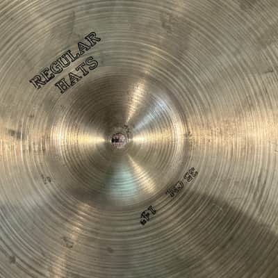 Vintage SABIAN 14" AA Regular Hi-Hat Cymbals PAIR 1985-2001 - Natural Patina image 13