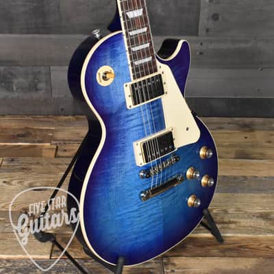 Gibson Les Paul Standard 60s Figured Top - Blueberry Burst with Hard Shell Case image 11