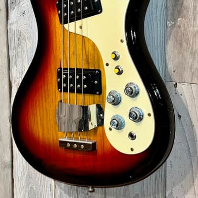 Rare  Mosrite V II Bass Mark Series,  Sunburst W/Matching Headstock, OHSC, Very Cool image 5