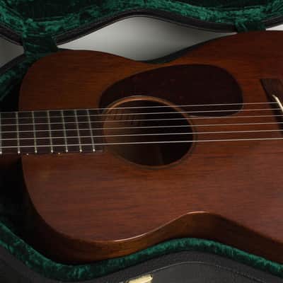 C. F. Martin  0-15 Flat Top Acoustic Guitar (1952), ser. #128138, black tolex hard shell case. image 13