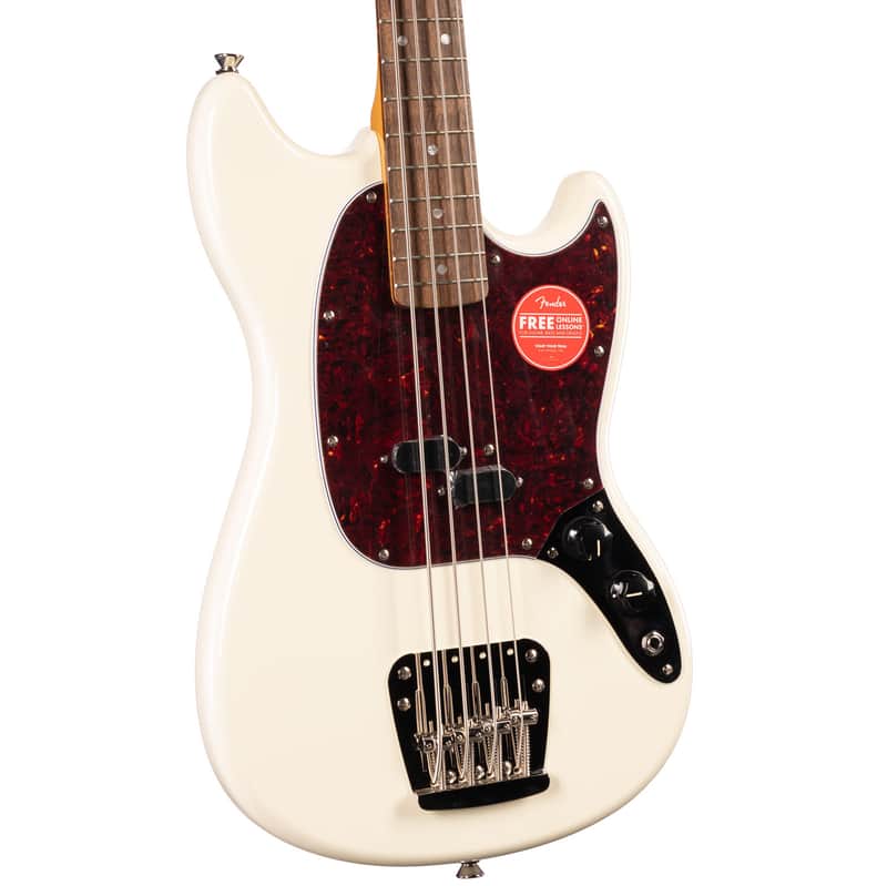 Fender Squier Classic Vibe '60s Mustang Bass Olympic White (859) image 1