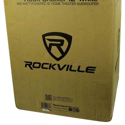 Rockville Rock Shaker 12" Inch White 400w Powered Home Theater Subwoofer Sub image 5