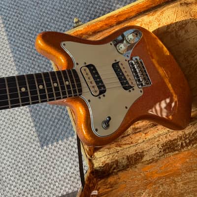 Fender Pawn Shop Super-Sonic 2013 - 2014 - Sunfire Orange Flake WITH CASE image 11