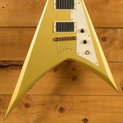 ESP LTD Kirk Hammett Signature KH-V - Macassar Ebony - Metallic Gold image 3