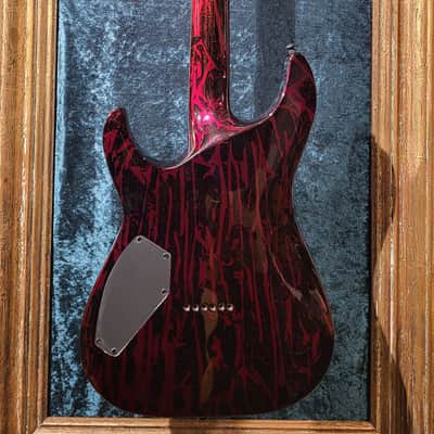 Schecter C-1 Silver Mountain - Blood Moon image 5
