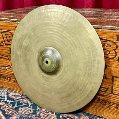 15" Zildjian A 1940s 1st Stamp / 2nd Stamp / Pre-Trans Stamp Small Ride / Hi-Hat Bottom Single Cymbal 1548g *Video Demo* image 2