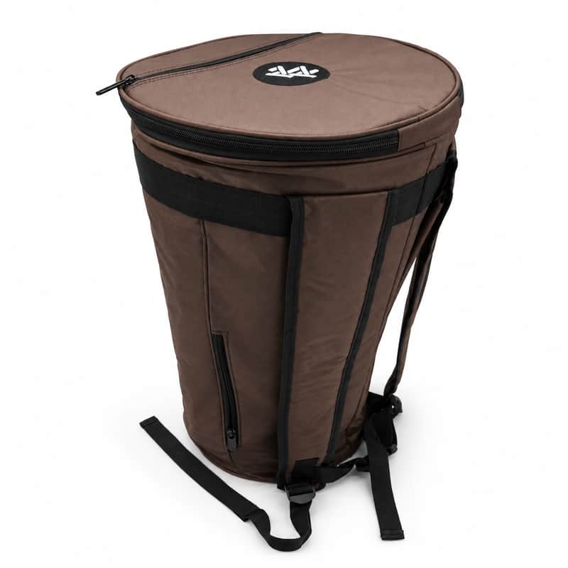 ZAZA - Professional Colorful Doumbek/Darbuka ClassicSize - Bag Carry Case - Premium Nylon Fabric Gig-bag - Brown image 1