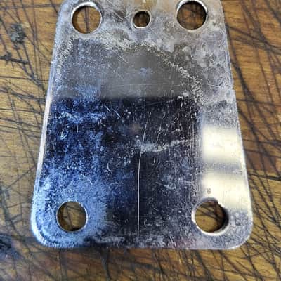 Vintage RARE 1966 EKO Model 995/2 Italy Electric Bass Guitar Neck Plate and Installation Screws Luthier Parts image 3
