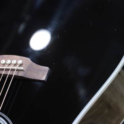 Takamine GD34CE-BLK Gloss Black Dreadnought Cutaway Acoustic Electric Guitar w/Bag image 14