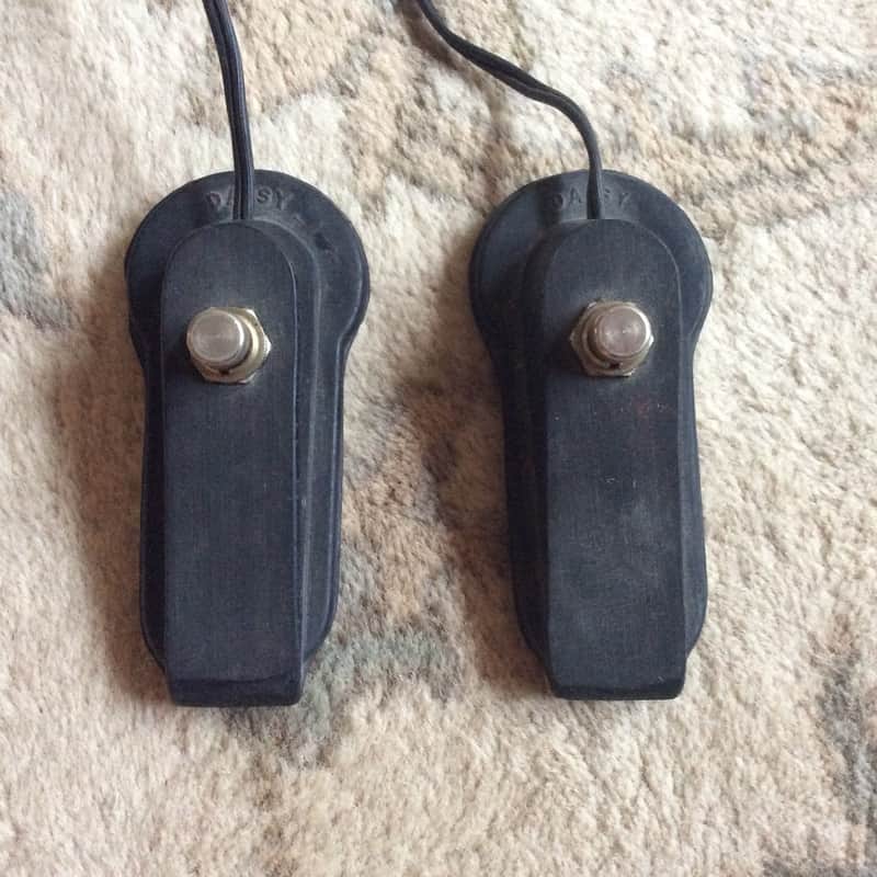 2 Vintage Daisy Footswitches from Valco amp - Supro, National, Airline, Gretsch image 1